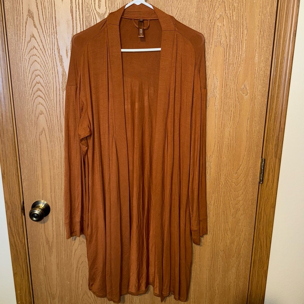 Rust Orange Open Front robe